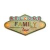 RETRO Metal Sign LED Welcome Family Forever Light