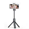 Selfie stick with wireless remote control tripod R1S black