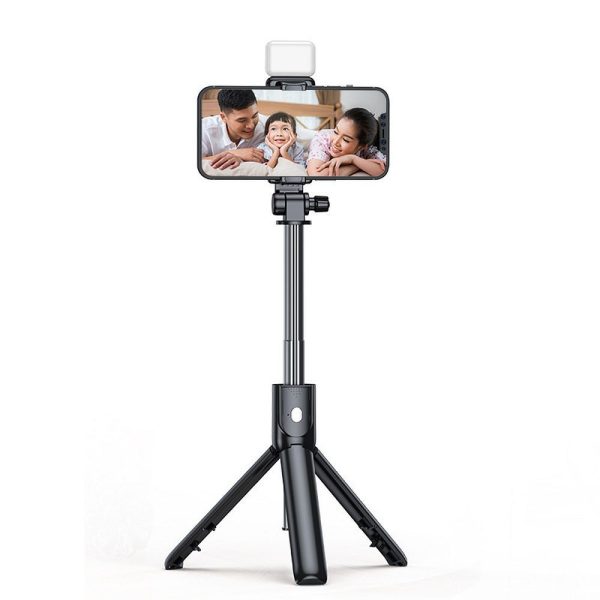 Selfie stick with wireless remote control tripod R1S black