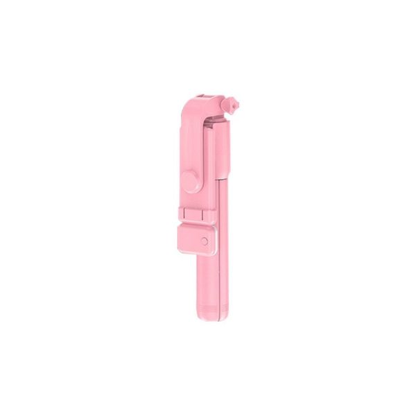 Selfie stick with wireless remote control tripod R1S pink