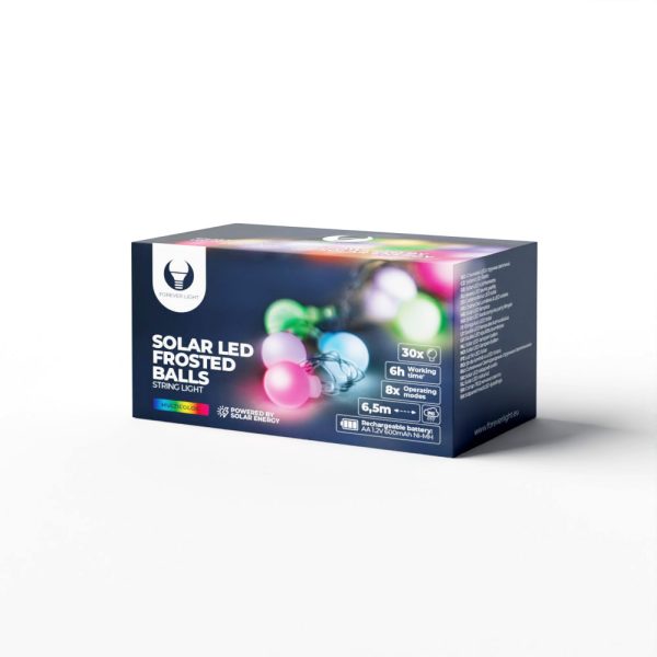 String Light Solar LED FROSTED BALLS SFB62 6