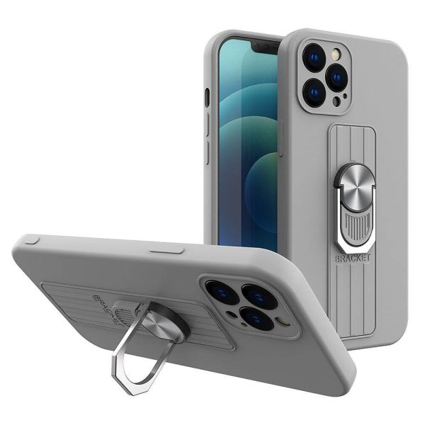 TechWave Ring Silicone case for Xiaomi Redmi Note 10 / 10S silver