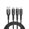 WIWU Starlink Series 3.1A 3in1 cable Wi-C045E A-C+L+M Black