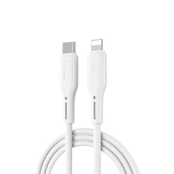 WiWU - Starlink Series Data Cable Wi-C043E USB C to Lightning 30W - white