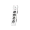 Anti-surge power strip PHILIPS extension cord 4 Schuko sockets 2m 16A white