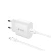 Devia wall charger Rocket PD 20W 1x USB-C white + cable USB-C - Lightning