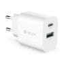 Devia wall charger Smart PD 1x USB-C 1x USB 20W white