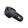 FORCELL CC50-1A1C F-ENERGY Carbon φορτιστής αυτοκινήτου Type C + USB A PD, QC3.0 3A, Total 38W, μαύρο