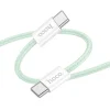 HOCO X104 καλώδιο Type C σε Type C PD QC3.0, 3A, 60W, 2m, πράσινο