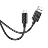 Hoco Gratifed X88 καλώδιο δεδομένων - φόρτισης 2,4Α, USB-A σε Micro USB, 1μ, μαυρο