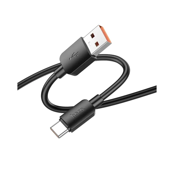 Hoco X96 καλώδιο φόρτισης-δεδομένων USB-A σε USB-C, 100W, PD, 6A, 1μ, μαύρο