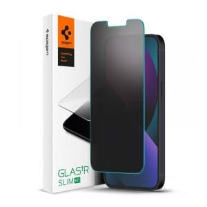 SPIGEN SLIM PRIVACY TEMPERED GLASS IPHONE 13 / 13 PRO / 14 / 16E