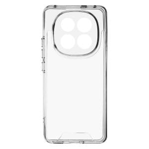 TechWave Clear 2mm case for Xiaomi Redmi Note 14 Pro+ 5G (camera protection / silver buttons)