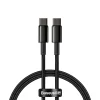 BASEUS CATWJ-01 καλώδιο Type C σε Type C, PD 5A 100W, 1μ, μαύρο