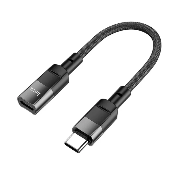 HOCO U107 αντάπτορας OTG Type C (αρσενικό) σε Lightning (θηλυκό), 3A, 0.1μ, μαύρο