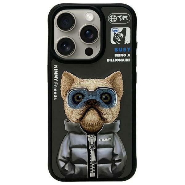 NIMMY case COOL&CUTE 2.0 Dog for IPHONE 15 Pro black