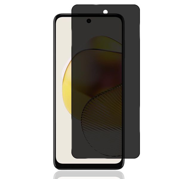 TechWave 5D Full Glue Privacy Tempered Glass for Motorola Moto G54 5G / G54 5G Power black
