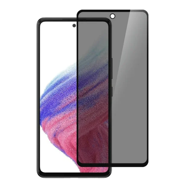 TechWave 5D Full Glue Privacy Tempered Glass for Samsung Galaxy A56 5G black
