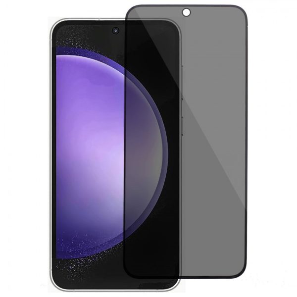 TechWave 5D Full Glue Privacy Tempered Glass for Samsung Galaxy S24 FE black