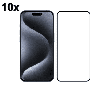TechWave 5D Full Glue Tempered Glass for Apple iPhone 16 Pro Max black (Σετ 10 τεμαχίων - bulk)