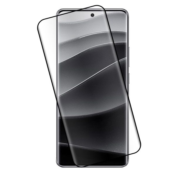 TechWave 5D Full Glue Tempered Glass for Xiaomi Redmi Note 14 Pro+ 5G black
