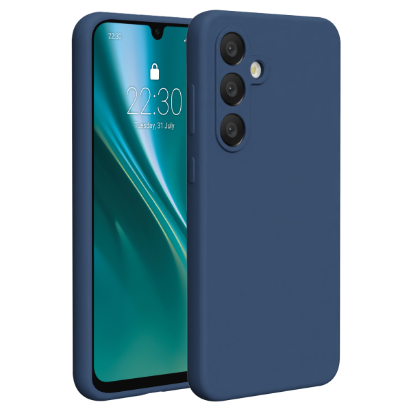 TechWave Soft Silicone case for Samsung Galaxy A56 5G navy blue