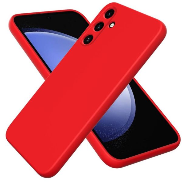 TechWave Soft Silicone case for Samsung Galaxy S24 FE red