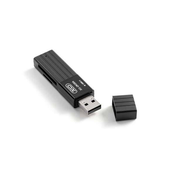 XO DK05A card reader 2 σε 1 USB 2.0, μαύρο