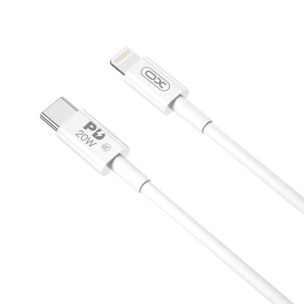 XO NB-Q189B καλώδιο USB-C σε Lightning, PD 20W, 2,0μ, λευκό