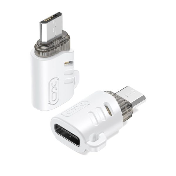 XO NB256H αντάπτορας USB-C σε microUSB, λευκό