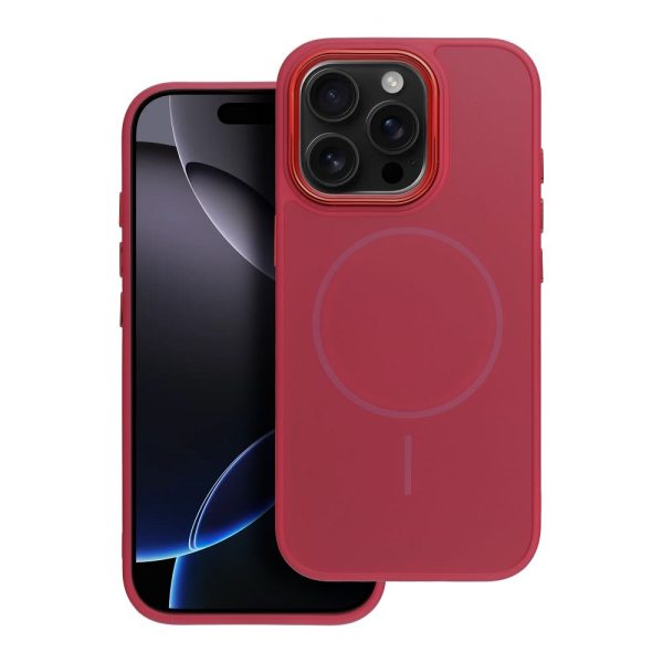 FRAME MAG COVER Case compatible with MagSafe for IPHONE 13 magenta