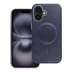 GENTLEMAN MAG COVER Case compatible with MagSafe for IPHONE 16 navy blue