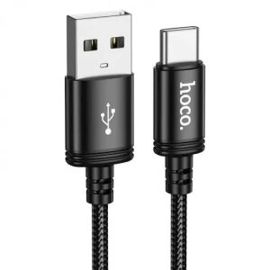 HOCO X91 καλώδιο USB-A σε USB-C, 3A, 3 μ, μαύρο