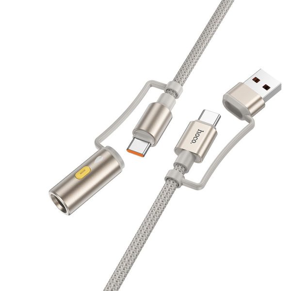 HOCO cable All-in-one USB A / Type C to Type C / Cigarette lighter 3A 60W U138 1
