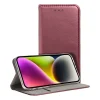 TechWave Smart Leather case for Samsung Galaxy A55 burgundy